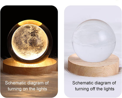 3D Night Moon Lamp Moon Light with Stand and USB Rechargeable Gift for Boy Girl Friends